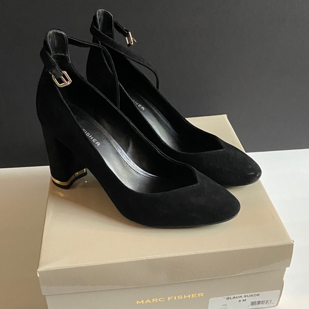 Marc Fisher suede heels